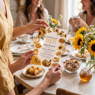 Sweet as Can Bee Baby Shower Brunch Sunflower Invitation