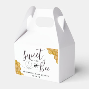 Sweet as Can Bee Baby Shower   Favor Box