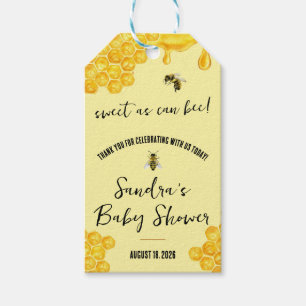 Sweet As Can Bee! Baby Shower Favour Thank You Gift Tags
