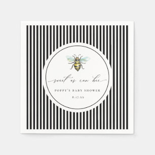 Sweet As Can Bee Baby Shower Napkins