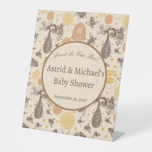 Sweet As Can bee Baby Shower  Pedestal Sign