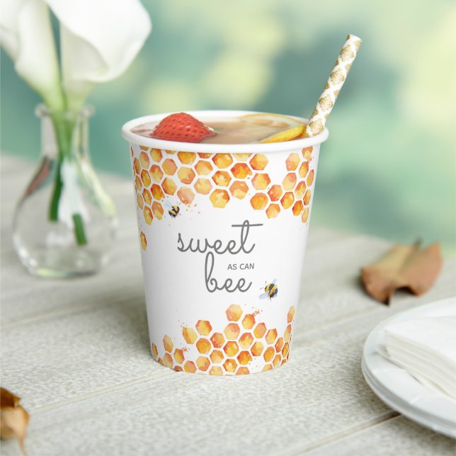 Sweet As Can Bee Bumblebee Paper Cups (Insitu)