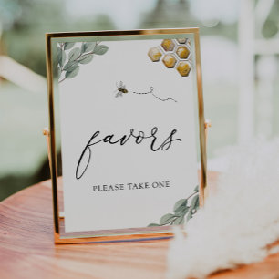 Sweet as Can Bee Eucalyptus Favours Sign