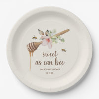 Sweet As Can Bee Floral Honey Wand Baby Shower