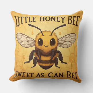 Sweet As Can Bee For Bee Lovers Throw Pillow