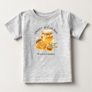 Sweet As Can Bee Gender Neutral Baby Shower Name T-Shirt