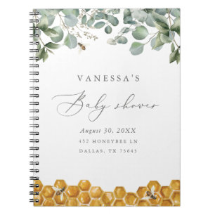 Sweet as Can Bee Greenery Baby shower Livre d'or