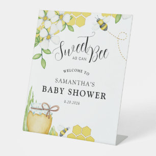 Sweet As Can Bee Honey Baby Shower Welcome Sign