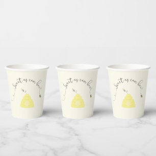 Sweet as can bee paper cups