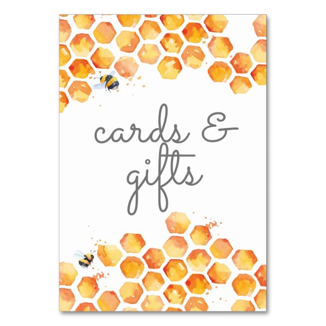 Sweet As Can Bee | Table Number (Front)