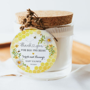 Sweet as can Bee Thank You Honey Baby Shower Favou Favour Tags
