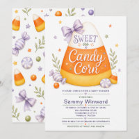 Sweet as Candy Corn Halloween Baby Shower