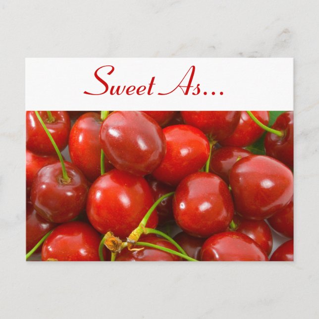 Sweet As Cherries Postcard (Front)