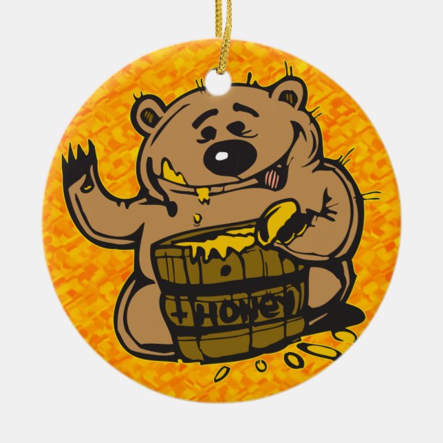 Sweet As Honey Ceramic Ornament (Front)
