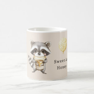 Sweet as Honey Raccoon Honeycombs Balloon Coffee Mug