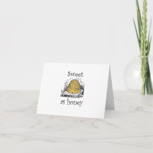 "Sweet as Honey" Thank you Card (Front)