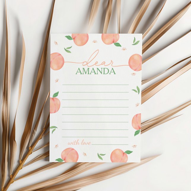 Sweet As Peach Birthday Time Capsule Card (Creator Uploaded)