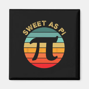 Sweet As Pi Day 2025 Funny Math Teacher Joke 3.14  Magnet