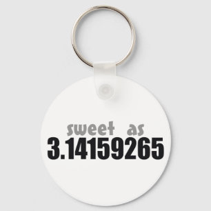 Sweet as Pi Keychain