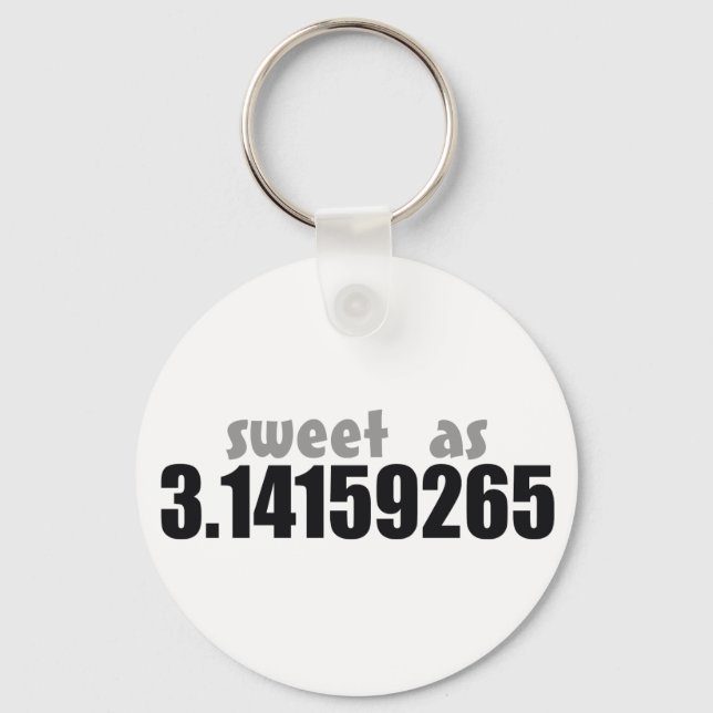 Sweet as Pi Keychain (Front)
