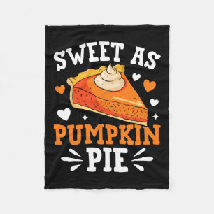 Sweet As Pumpkin Pie Fleece Blanket