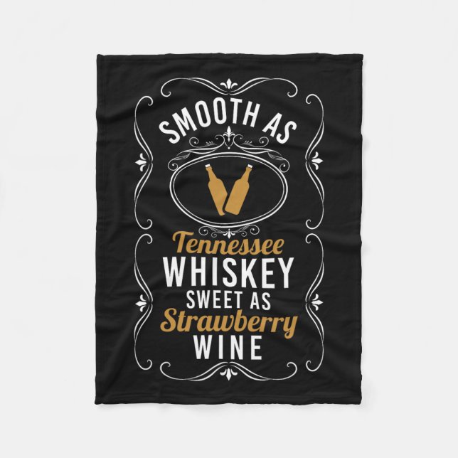Sweet As Strawberry Wine Tennessee Pride Drinking  Fleece Blanket (Front)