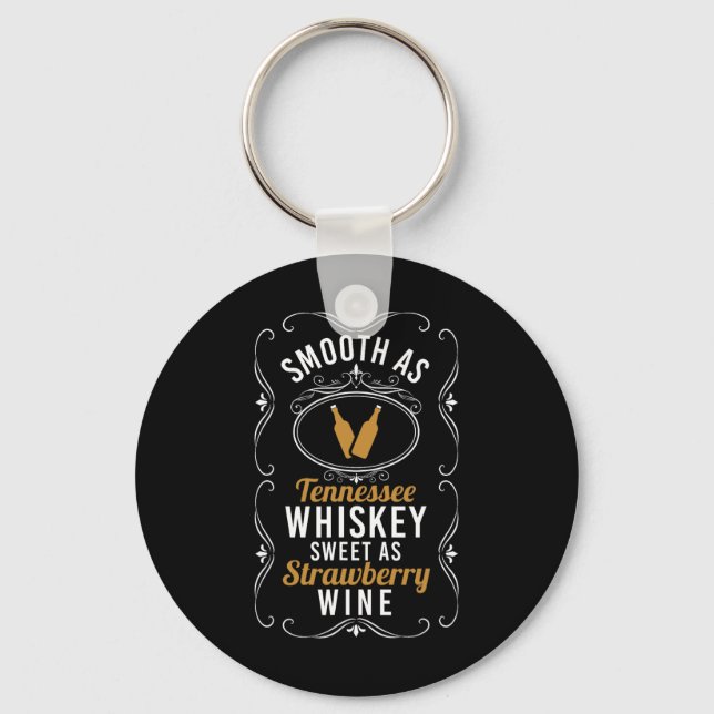 Sweet As Strawberry Wine Tennessee Pride Drinking  Keychain (Front)