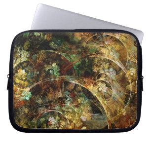Sweet Autumn Abstract Fractal Art Laptop Sleeve