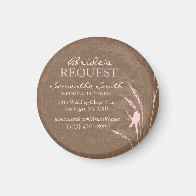 Sweet Autumn Bride Business Magnet 2 (Front)