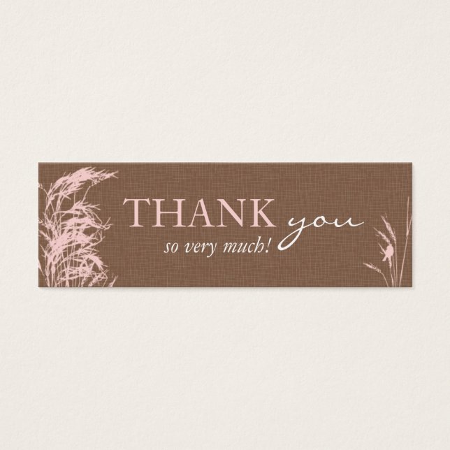 Sweet Autumn Bride Skinny Gift Tag (Front)