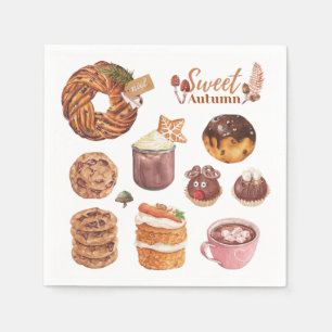 Sweet Autumn Dessert Party Napkins