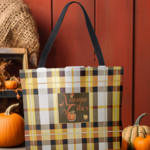 Sweet Autumn Vibes Trendy Thanksgiving  Tote Bag
