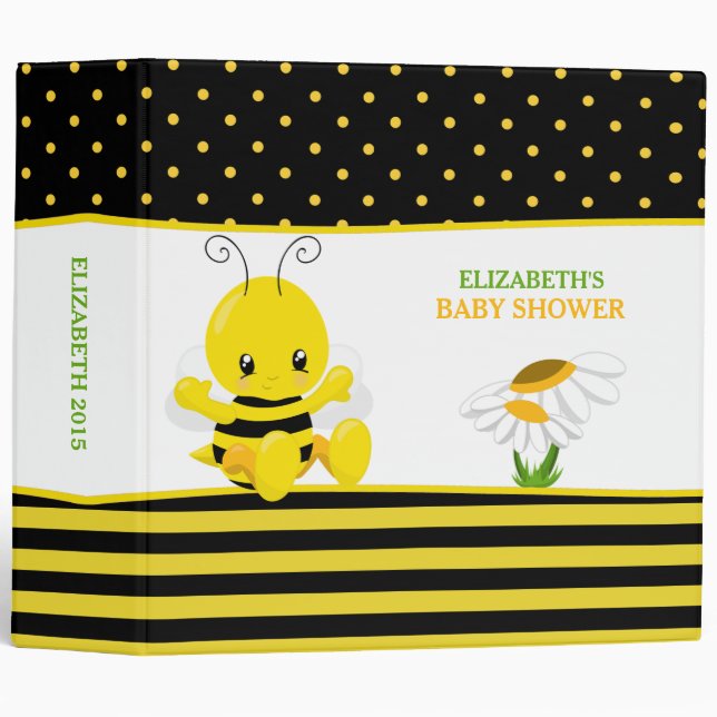 Sweet Baby Bee Photo Album Binder (Front/Spine)