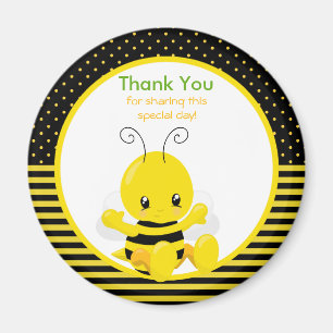 Sweet Baby Bee Thank You Magnet