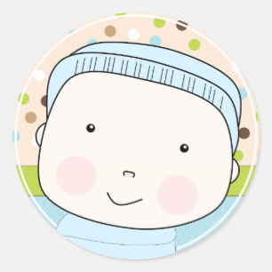 Sweet Baby Boy Envelope Seal