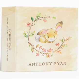 Sweet Baby Bunny Rabbit Baby Photo Album Binder