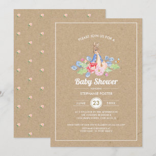 Sweet Baby Bunny   Rabbit Baby Shower Invitation