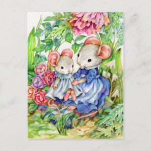 Sweet Baby - Cute Mouse Art Postcard