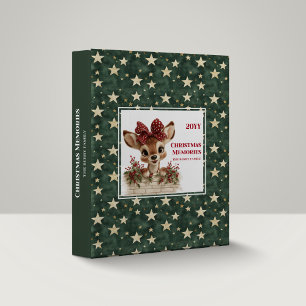 Sweet Baby Deer Holiday Moments Ring Binder