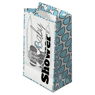 Sweet Baby Elephant, Baby Shower Small Gift Bag