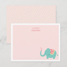 Sweet Baby Elephant Note Card