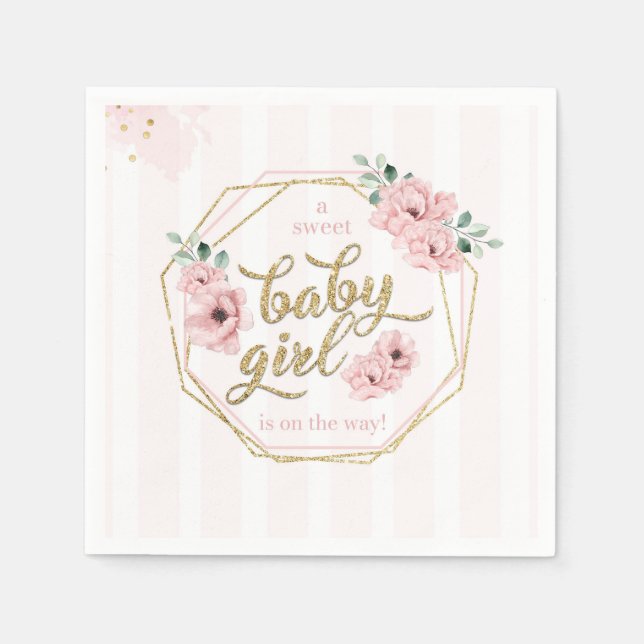 Sweet Baby girl Boho Napkin (Front)