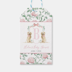 Sweet Baby Girl Dog Baby Shower Gift Tag