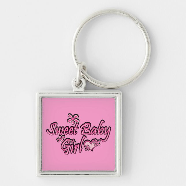 Sweet Baby Girl Keychain (Front)