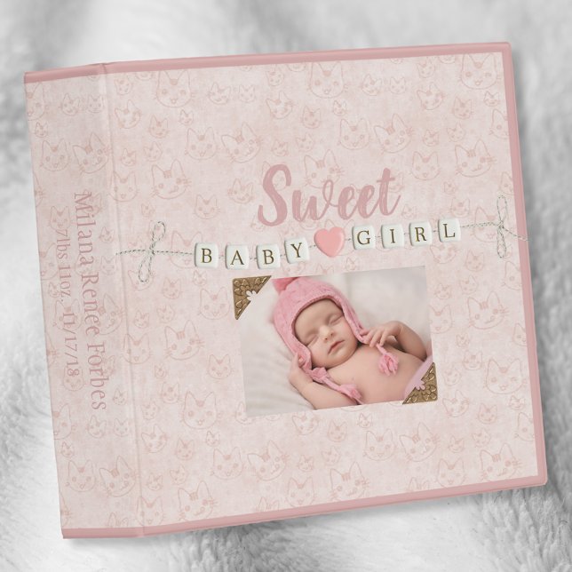 Sweet Baby Girl Photo Album Binder (Creator Uploaded)