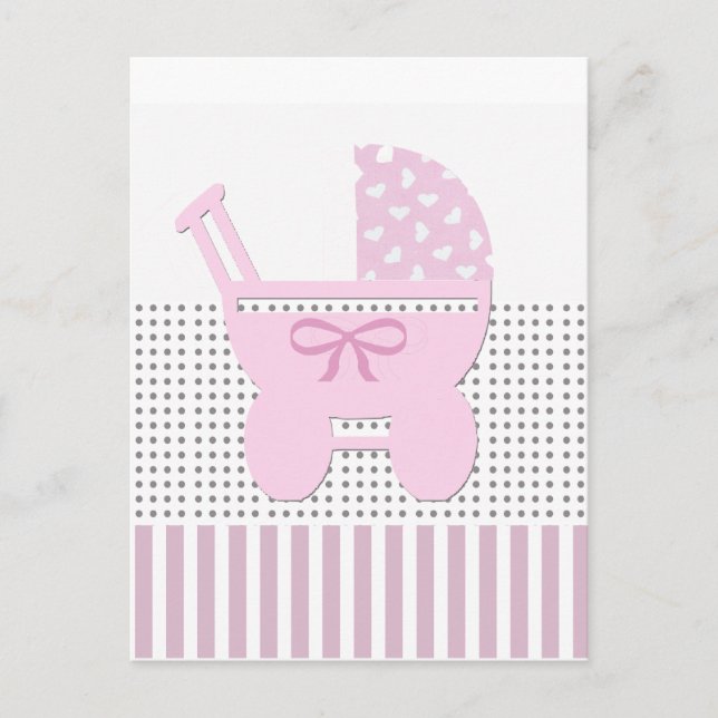 Sweet Baby Girl Shower Invitation (Devant)
