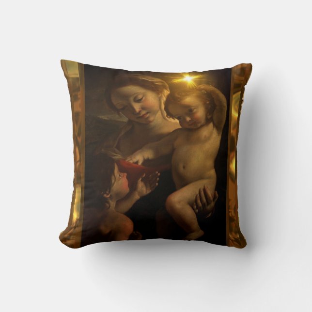 Sweet Baby Jesus Throw Pillow (Front)