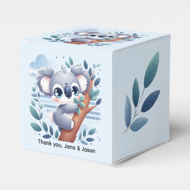 Sweet Baby Koala - Favor Boxes (Front Side)