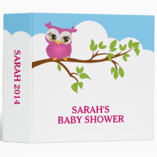 Sweet Baby Owl Girl Photo Album Classeur
