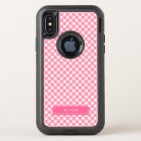 Sweet Baby Pink Gingham Personalize